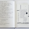Sketchbook, Installation notes for Artlandish, February 1987